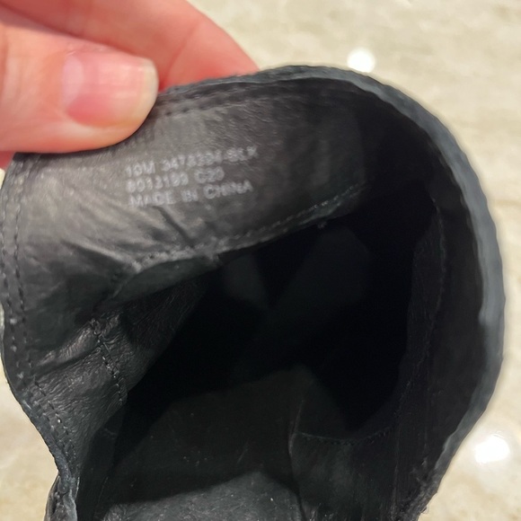 LIKE NEW Frye Reina Cut-Out Women's Suede Cowboy‎ Ankle Bootie | Black | Size 10 - Picture 8 of 12